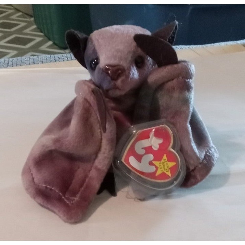 COPY - Ty Beanie Babies Batty The Bat tie dyed